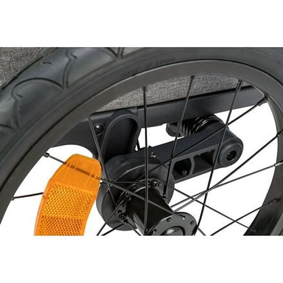 Trixie Vozík za kolo šedá/šalvějová