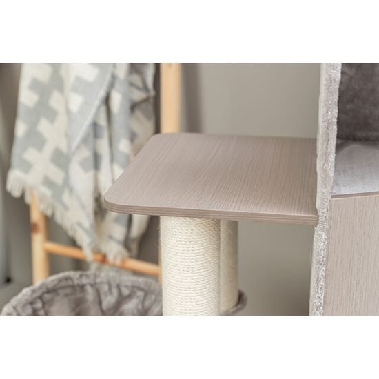 TRIXIE Škrabadlo MARINA, jeskyně, podesta, hamaka, 132 cm, šedá