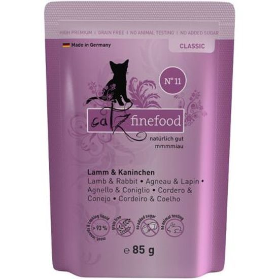 Catz finefood Kapsička CF No.11 s jehněčím a králičím m. 85 g