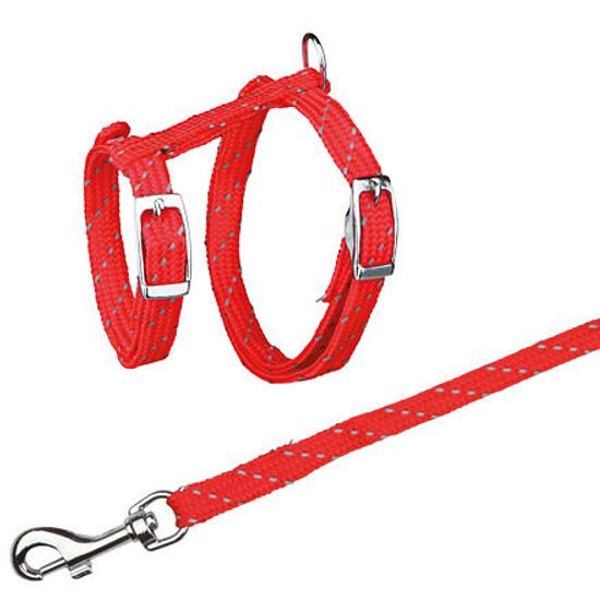 Trixie Nylonový postroj reflexní pro koťata nylon 18-35cm/10mm1,3m