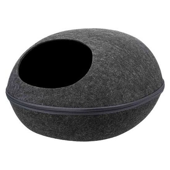 Trixie Plstěná jeskyně pelíšek LIVA tmavě šedá 40x24x47cm