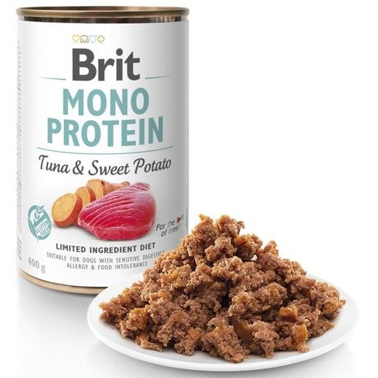 Brit Mono Protein konzerva Tuna & Sweet Potato 400 g
