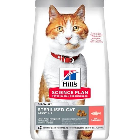 Hill's Science Plan Feline Adult Sterilised Cat Salmon 15 kg