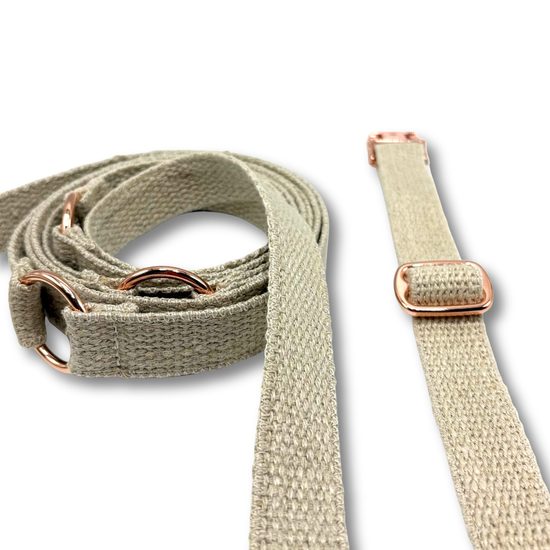 FUNKY DOG Konopné vodítko 3 m | Minimalistický design & růžové zlato