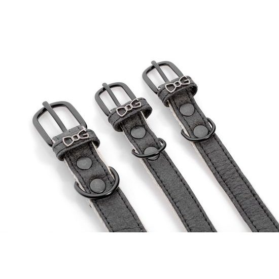 FUNKY DOG Černý Piñatex obojek