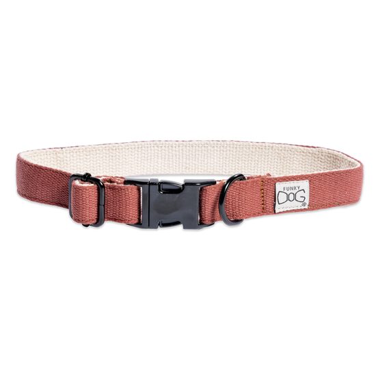 FUNKY DOG Konopné krátké vodítko pro psa 1,7 m hnědé