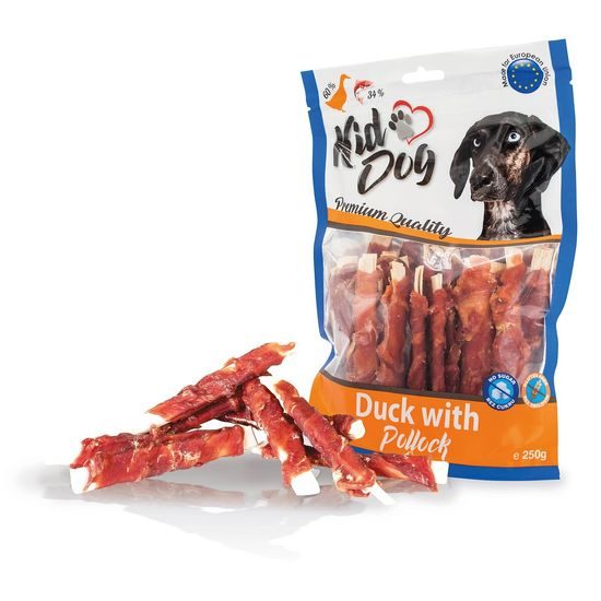 KidDog kachní masíčko na plátku z tresky 250 g