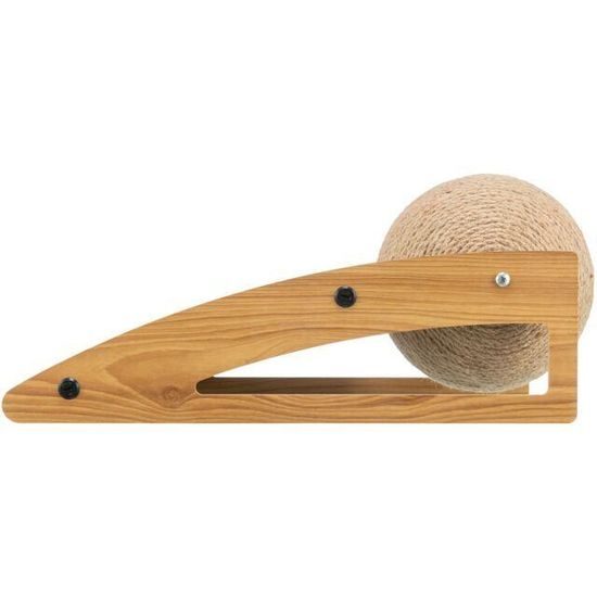 Trixie Škrabací rampa s míčem 40x17x20 cm dřevo/karton/sisal