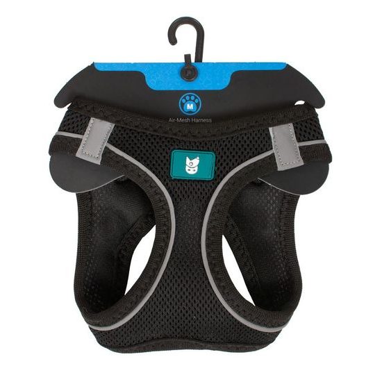 Farm company soft mesh postroj pro psy černý XL 54-60cm