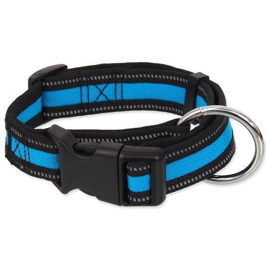 Dog fantasy Obojek Neoprene L modrý 3,2x39-60cm