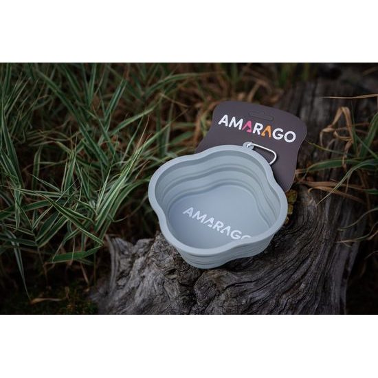 Amarago silikonová skládací miska 1000ml šedá
