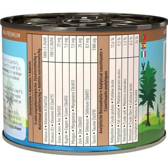 Catz finefood Konzerva CF Bio No.509 s vepřovým masem 200 g