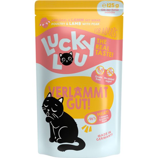Lucky Lou Lifestage Adult s drůbežím a jehněčím masem 125 g