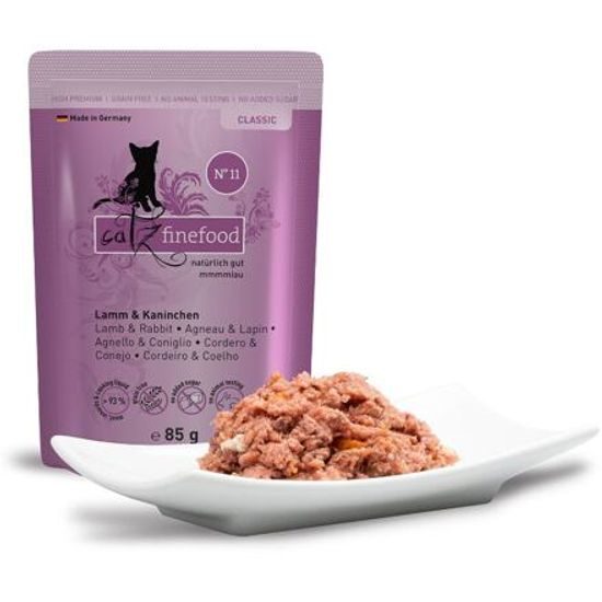 Catz finefood Kapsička CF No.11 s jehněčím a králičím m. 85 g