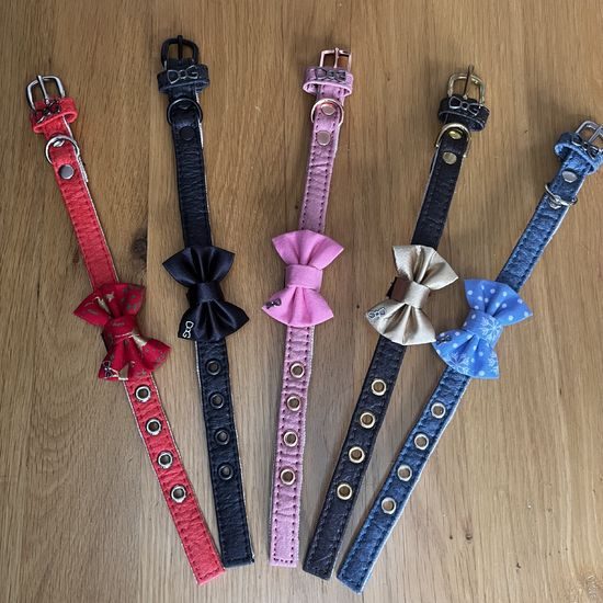 FUNKY DOG XXS Piñatex 1cm obojek a motýlek