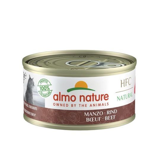 Almo Nature HFC Natural Hovězí 70g výhodné balení 24ks