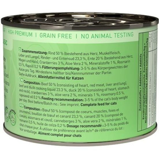 Catz finefood Konzerva CF No.23 - s hovězím a kachním masem 200g