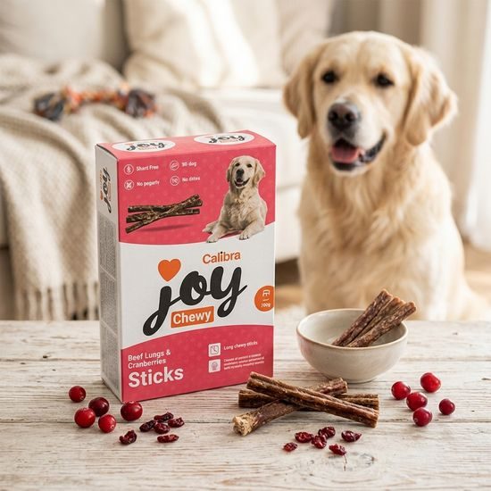 Calibra Joy Dog Chewy Beef Lungs&Cranber. Sticks 700g