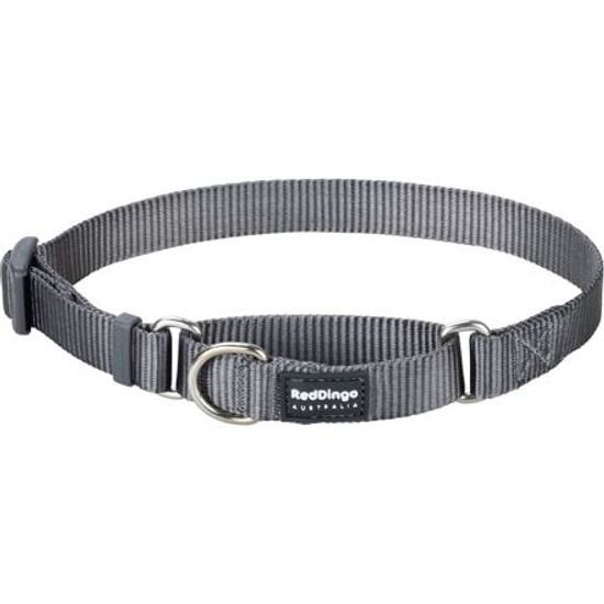 Red Dingo Obojek polostahovací 20 mm x 33-50 cm Šedá