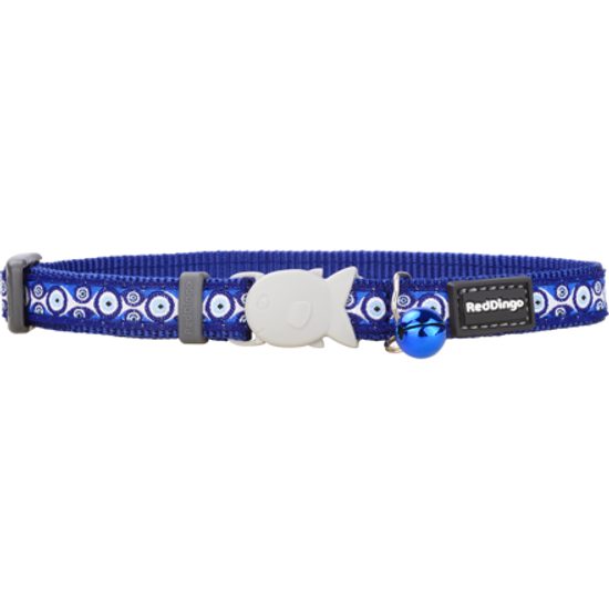 Red Dingo Obojek pro kočky Evil Eye Tmavě Modrá