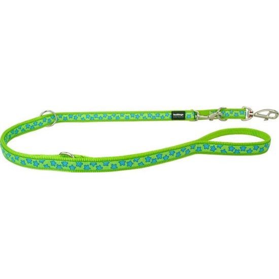 Red Dingo Vodítko přepínací 15 mm x 2 m Stars Turquoise