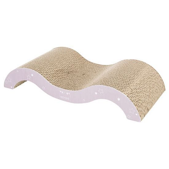 Trixie JUNIOR škrabací vlna karton 38x7x18cm světlá lila/mátová