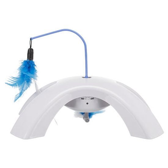 Trixie Feather Twister plastová hračka s pohyblivými peříčky 23x15x18cm