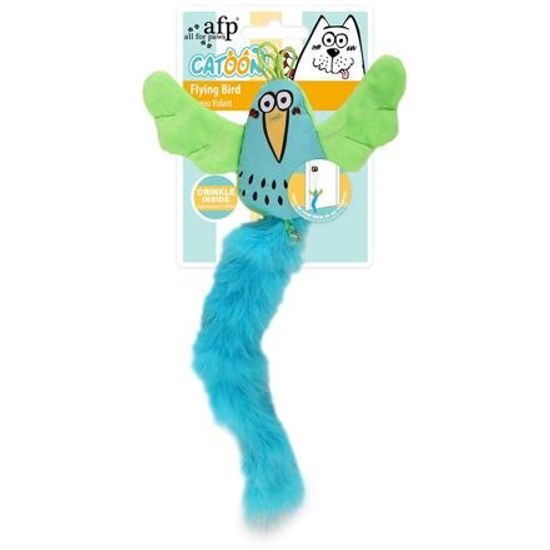 AFP Catoon Létající ptáček se šantou