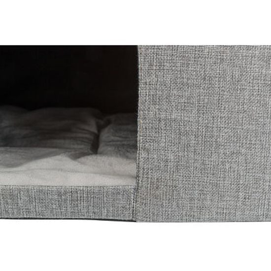 Trixie Domek/boudička KIMMY tkaná látka odnímatelné víko 72x40x40cm šedá