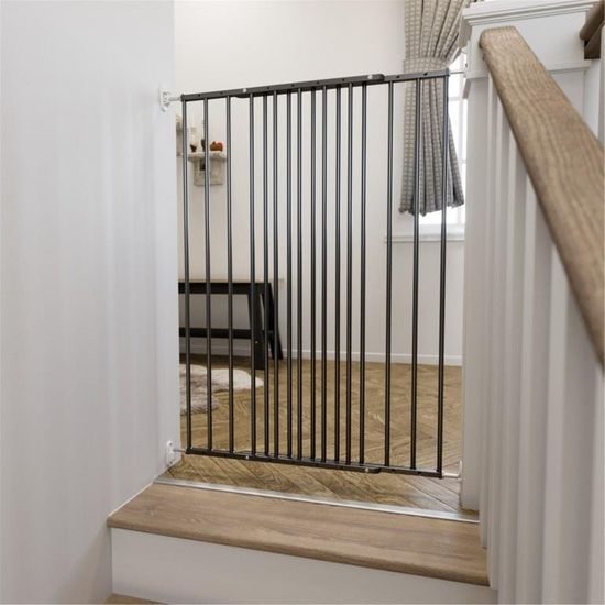 DogSpace Charlie extra vysoká prodlužovací brána 62-107cm šroubovací kovová černá