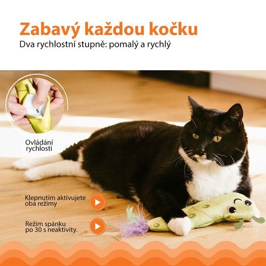 Catstages Pohyblivá hračka Wiggle Červík