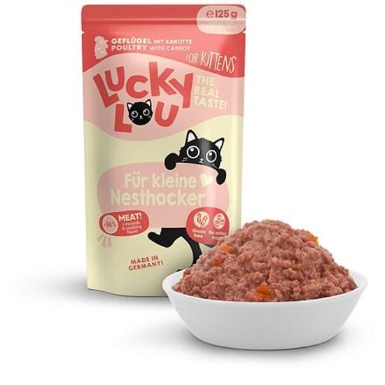 Lucky Lou Lifestage Kitten s drůbežím masem 125 g