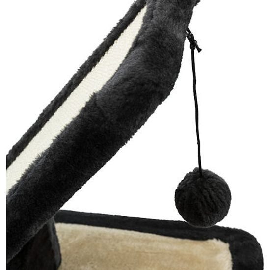 Trixie Škrábadlo s hračkou nakloněná plošina 30x42x40cm černá/krém