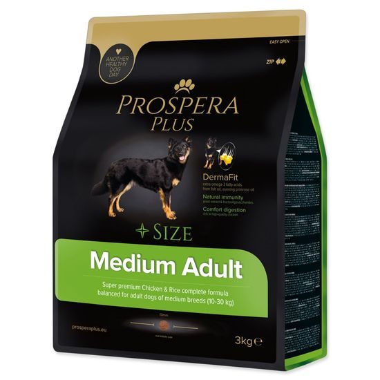 Prospera Plus Krmivo Medium Adult kuře s rýží 3kg