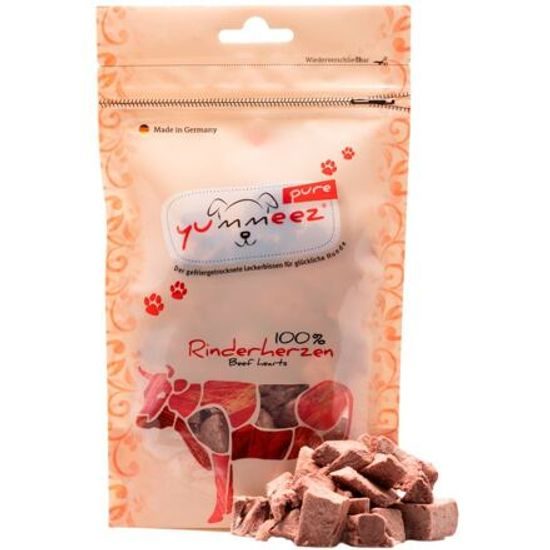 Yummeez Pure Mrazem sušená hovězí srdíčka 35 g