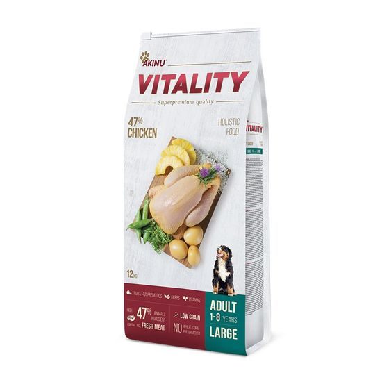Akinu VITALITY Kuřecí granule krmivo pro psy velkých plemen 12 kg