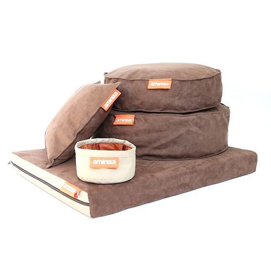 Matrace Aminela 100x70x10cm Half and Half hnědá/béžová