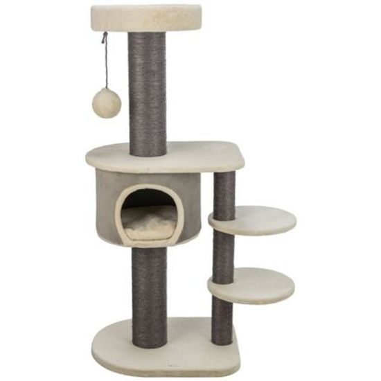 Trixie Škrabadlo MARCELLO 140cm 4 podesty kukaň míč krémová/šedá