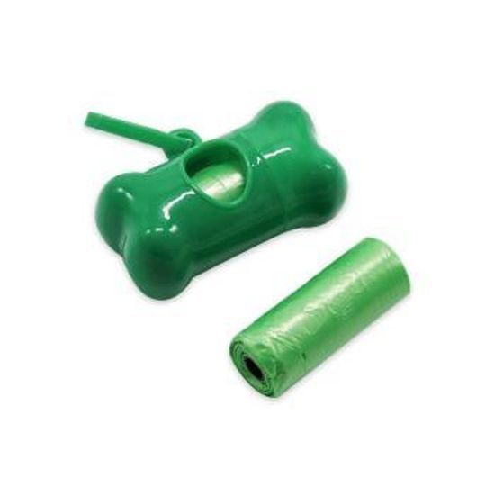 Akinu Zásobník na sáčky na psí exkrementy, zelený