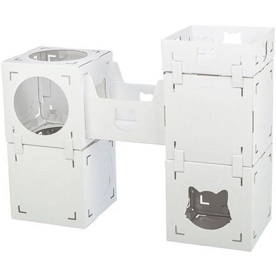 Trixie CASA CARA kartonový nábytek pro kočky 93x82x30,5cm nosnost 8kg bílá