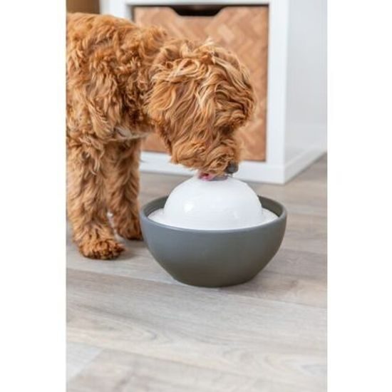 Trixie Vital Dome keramická fontánka na pití 1,5l/20x10x20cm šedá/bílá
