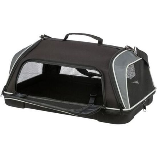 Trixie Letecká přepravní taška BOARDING 55x 23x 40cm do 7kg černá/šedá