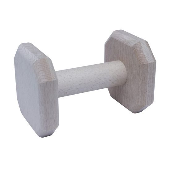 BAFPET Aportovací činka dřevěná přírodní