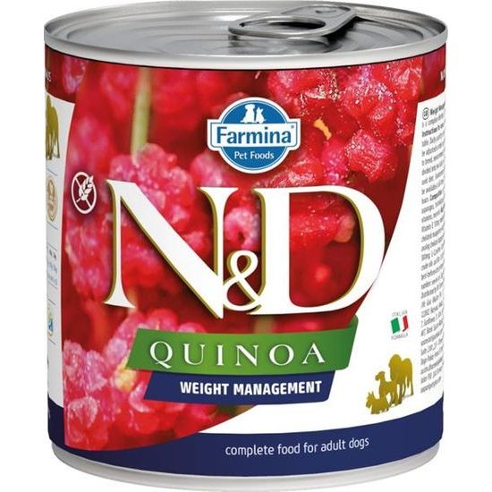 N&D QUINOA Dog konzerva Weight Management Lamb & Broccoli 285 g