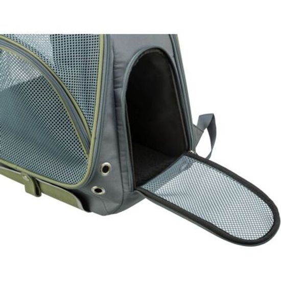 Trixie Transportní batoh LYLA 34x22x42cm do 8kg nylon šedá/modrá