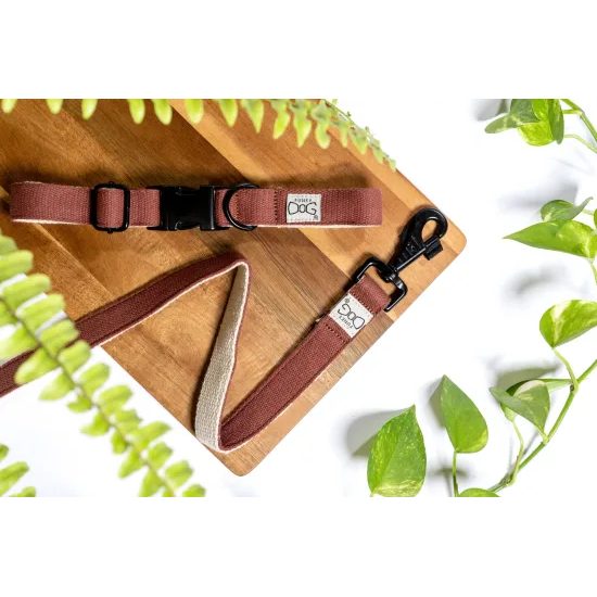 FUNKY DOG Konopné krátké vodítko pro psa 1,7 m hnědé