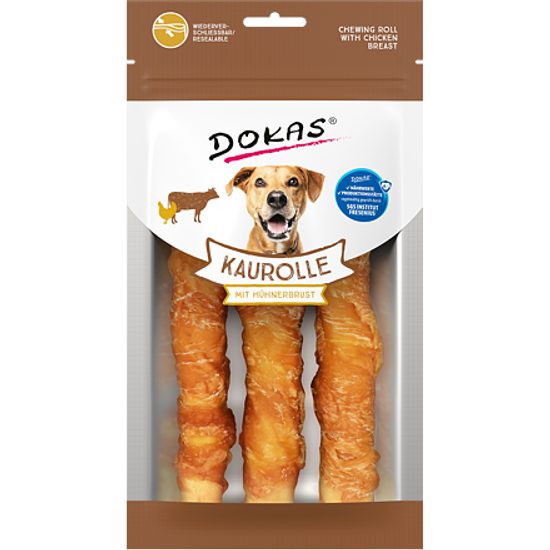 Dokas Tyčky z hovězí kůže obalené kuřecím masem 150 g