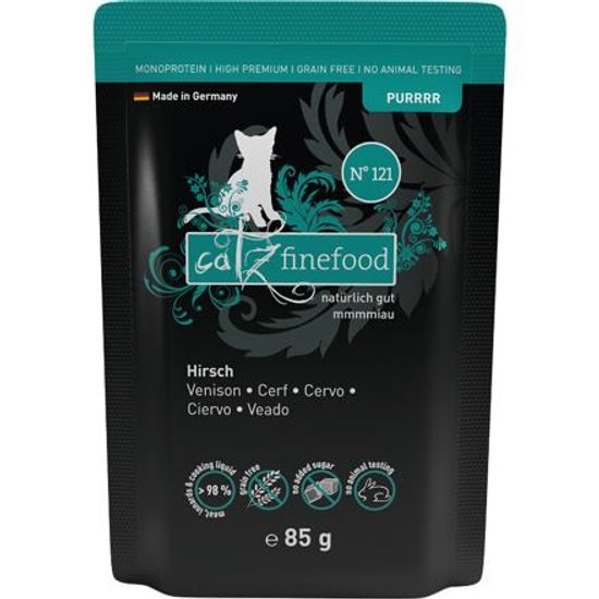Catz finefood Kapsička CF Purr No.121 s jelením masem 85 g