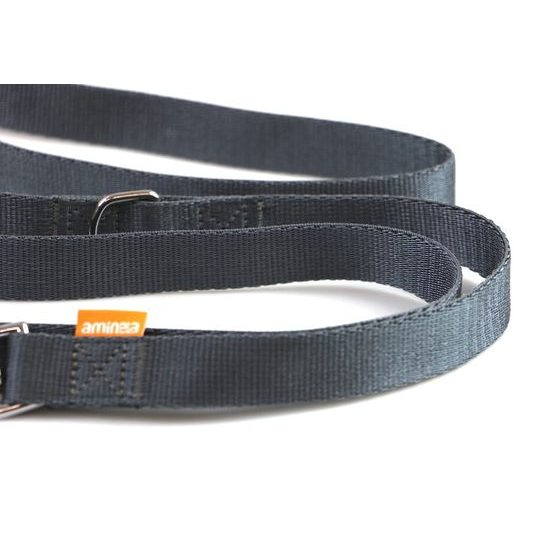 Aminela popruhové přepínací vodítko 25mm/220cm šedé