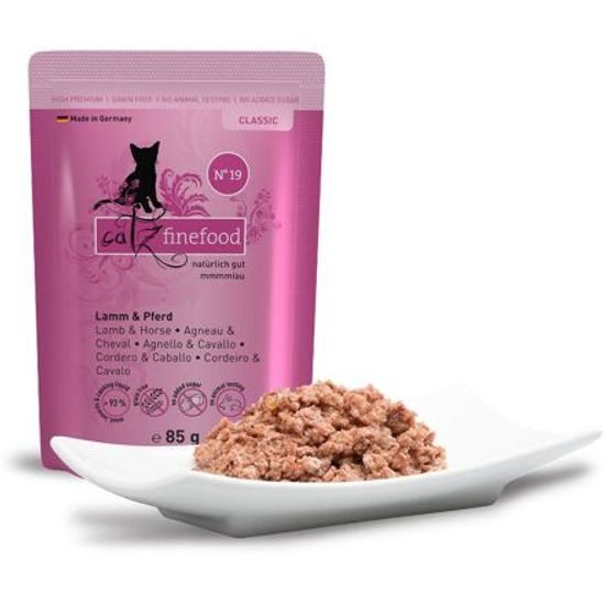Catz finefood Kapsička CF No.19 s jehněčím a koňským m. 85 g